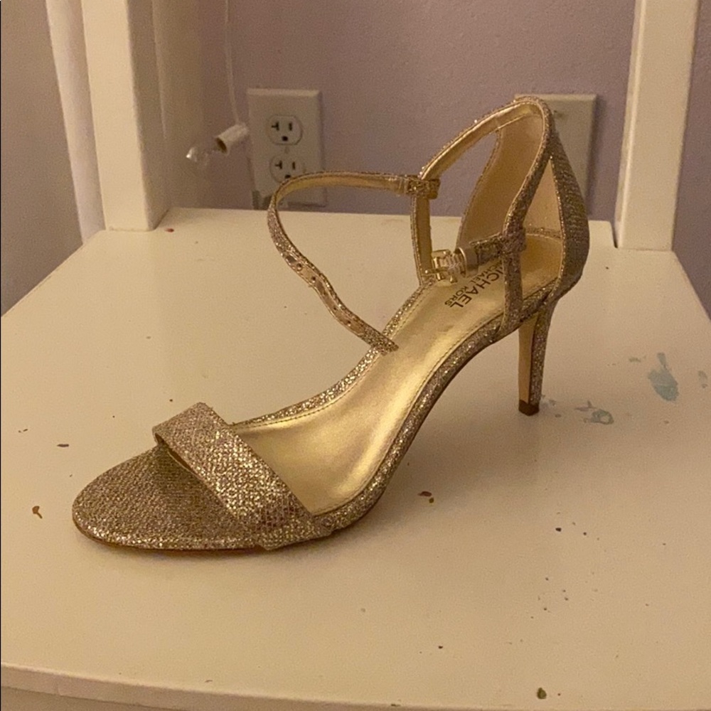 Size 7 Micheal Kors Rose Gold Heels
